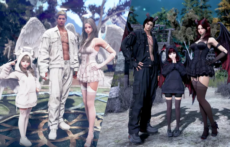 《黑色沙漠》全新时装：天使圣羽与恶魔之息限时登场