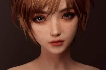 《剑星》百合妹妹3D图赏：裸露上半身 锁骨很是诱人！