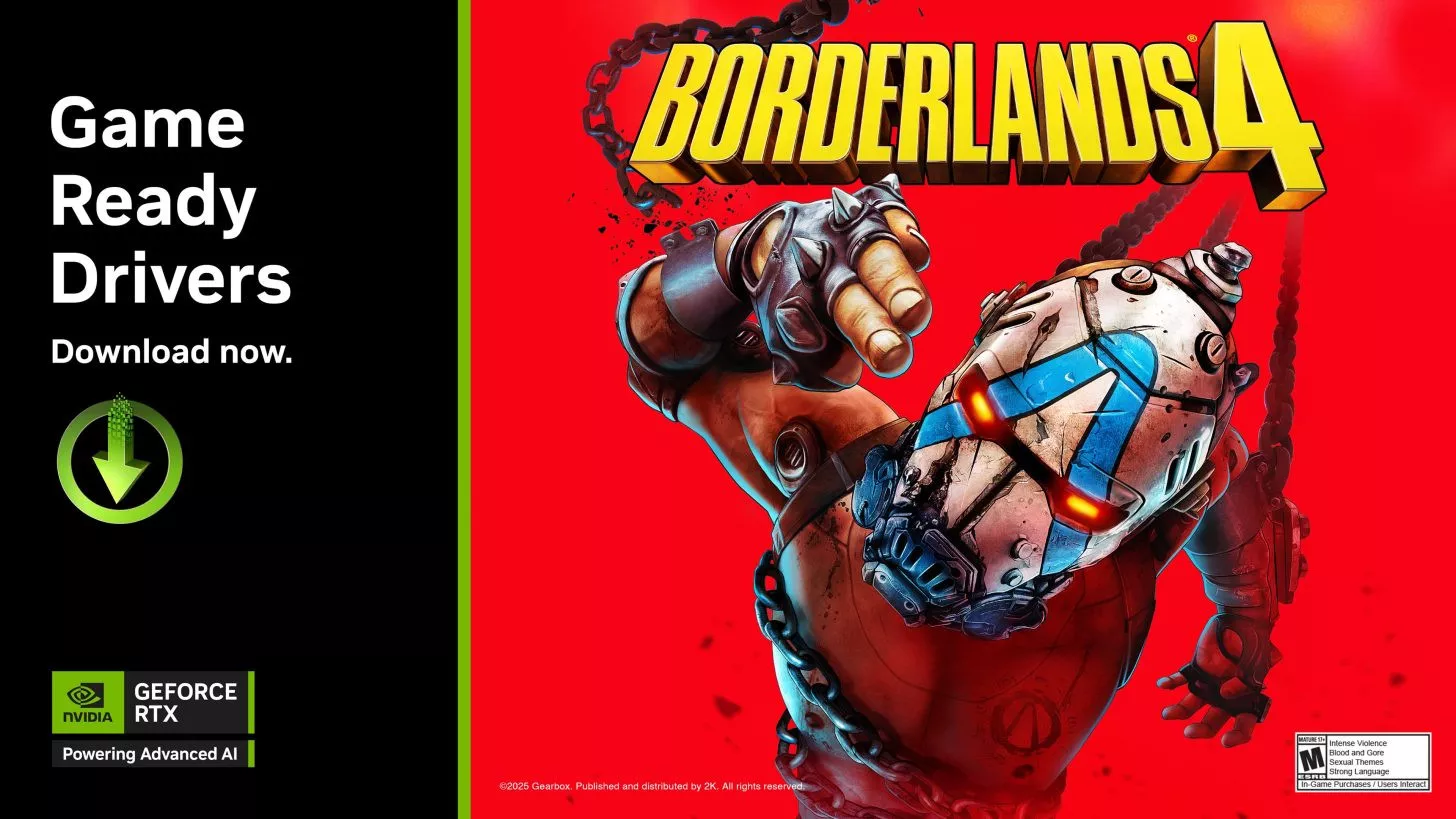 英伟达发布N卡新驱动，优化《无主之地4》《消光》