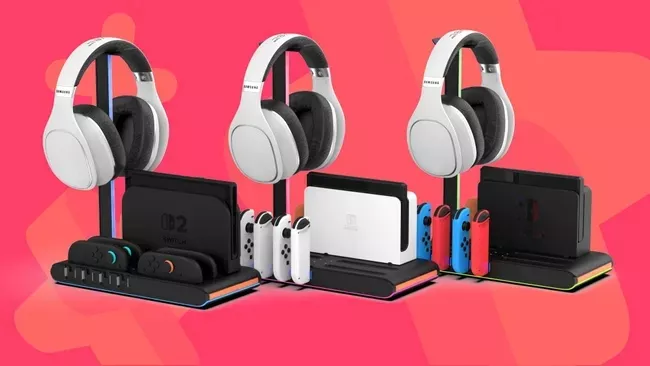 iMP发布Switch 2多功能充电底座：集成LED与卡带存储