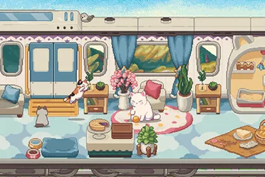 让猫猫陪你工作 可当桌面的游戏《猫咪列车长》公开