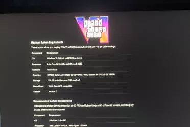 《GTA6》PC配置疑似泄露：最低1660、存储150GB？
