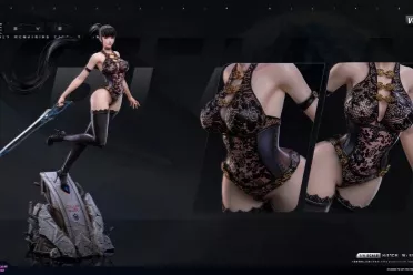 《剑星》伊芙1/4雕像公开：蕾丝紧身衣展露极致诱惑！