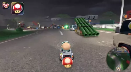 《马里奥赛车世界》开放世界奇遇：玩家兜风竟遇堵车