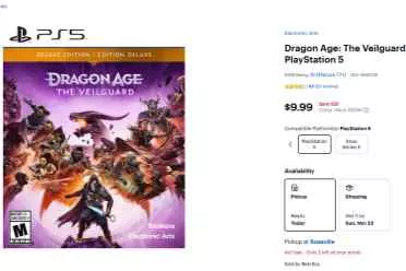 《龙腾世纪4》没人玩?价格持续猛跌豪华版不足10美元