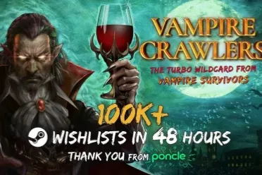 《吸血鬼幸存者》衍生新作愿望单突破10万！官方祝贺