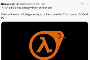 从狂喜到心梗仅需3秒！《半条命3》官宣正式公布？