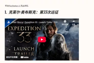 从金摇杆到《时代》！《光与影》横扫年度游戏大奖！