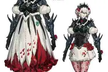 《怪物猎人：荒野》刺花蜘蛛原画 哥特风裙底藏花海