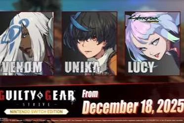 NS版《罪恶装备 斗争》：新增3角色DLC 排名对战更新