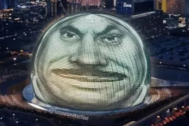 官方下场玩梗！《辐射2》豪斯先生霸屏拉斯维加斯球幕