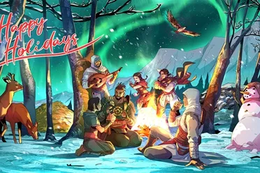 《刺客信条》圣诞贺图公布！历代主角篝火旁温馨共聚