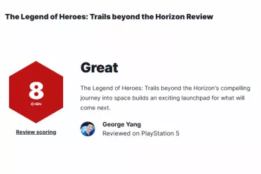 IGN8分好评：《界之轨迹》获赞&ldquo;引人入胜的太空之旅&rdquo;