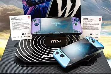 微星Claw 8 AI+掌机推出全新个性配色：冰河蓝/虚空紫