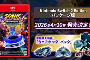 《索尼克赛车：交叉世界》NS2实体版将于4月10日发售