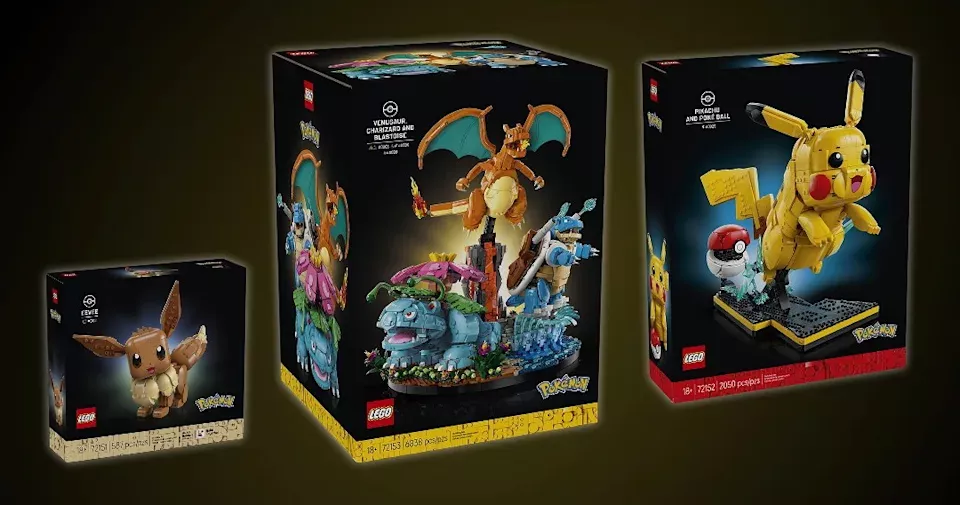 乐高&times;宝可梦 方块版登场！网民笑称有点怪但好想买