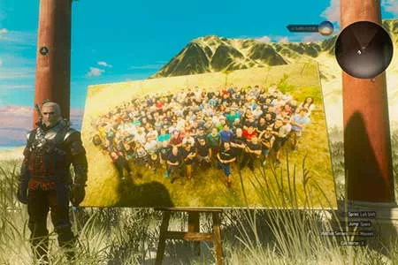 《巫师3》DLC隐藏彩蛋好有趣：竟是一张开发团队合影