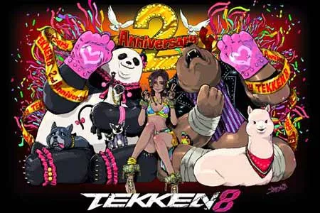 《铁拳8》上市2周年官方贺图：黑皮性感辣妹稳居C位！