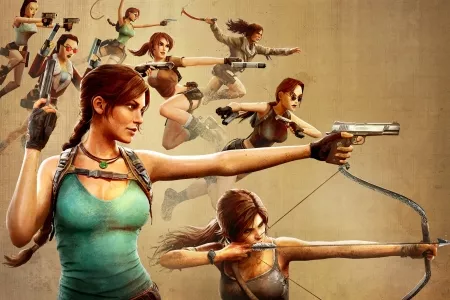 《古墓丽影》官方晒30周年纪念海报：历代劳拉的造型 ​​​