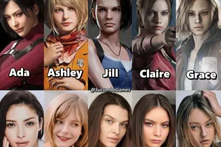 全是神颜！卡普空经典游戏女角色与真人原型大对比