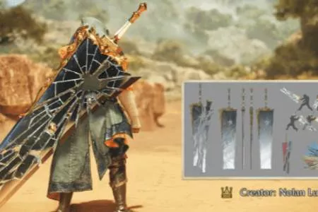 《怪物猎人：荒野》新大剑武器展示：设计感满满！