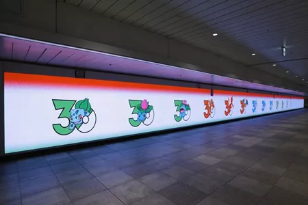 宝可梦30周年庆开启：日本五城投放纪念LED广告墙