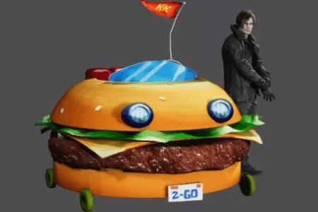 《生化9》里昂座驾被魔改：保时捷变成汉堡车、轮椅