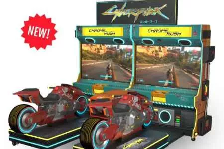 夜之城摩托对决! 《赛博朋克2077》衍生街机游戏预告