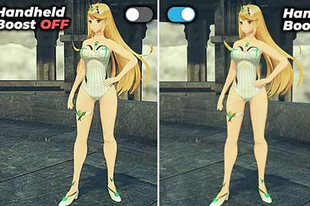 妹子泳衣更清晰!《异度神剑2》NS2掌机增强模式对比图