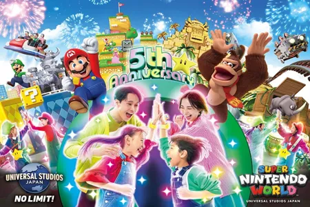 日本环球影城"超级任天堂世界"迎来五周年庆典活动