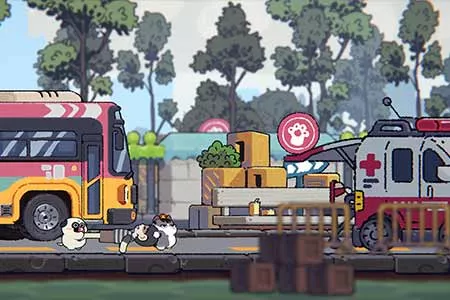 猫狗相伴 欢乐闯关 双人合作平台跳跃游戏《猫狗同行》上线Steam商店页