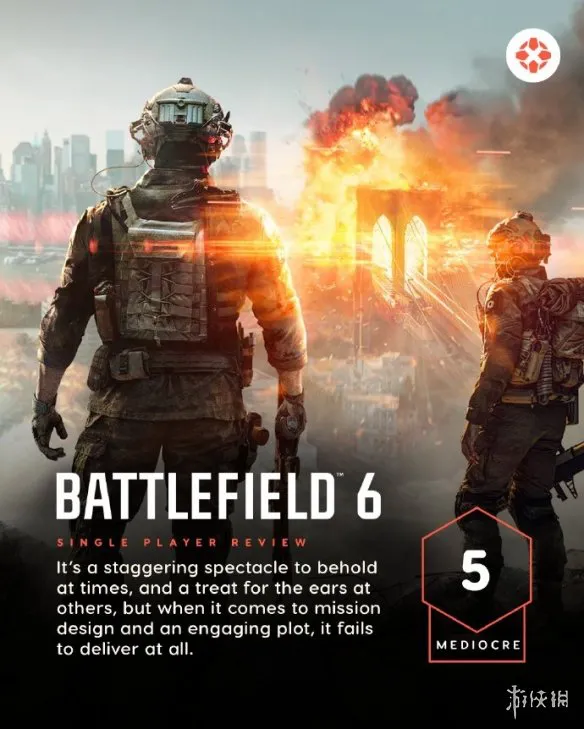 IGN仅给《战地6》单人战役打5分 引发粉丝不满遭炎上