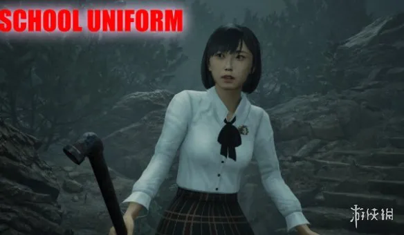 《寂静岭f》学院风套装MOD！血渍斑驳的校徽+撕裂的百褶裙