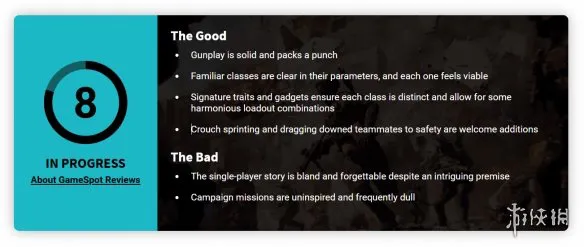 《战地6》Gamespot评分8分：让《战地》系列重返巅峰