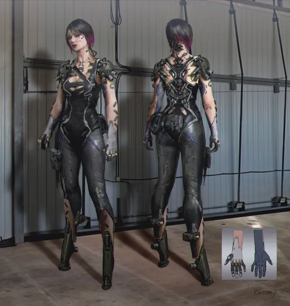 《剑星》早期概念设计图曝光：高挑美女气质迷人！