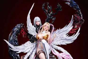 《数码宝贝》"光暗双姝"！天女兽与妖女兽1/4雕像上架